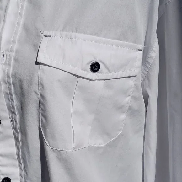 Bruno white button down long sleeve shirt - Picture 11 of 11